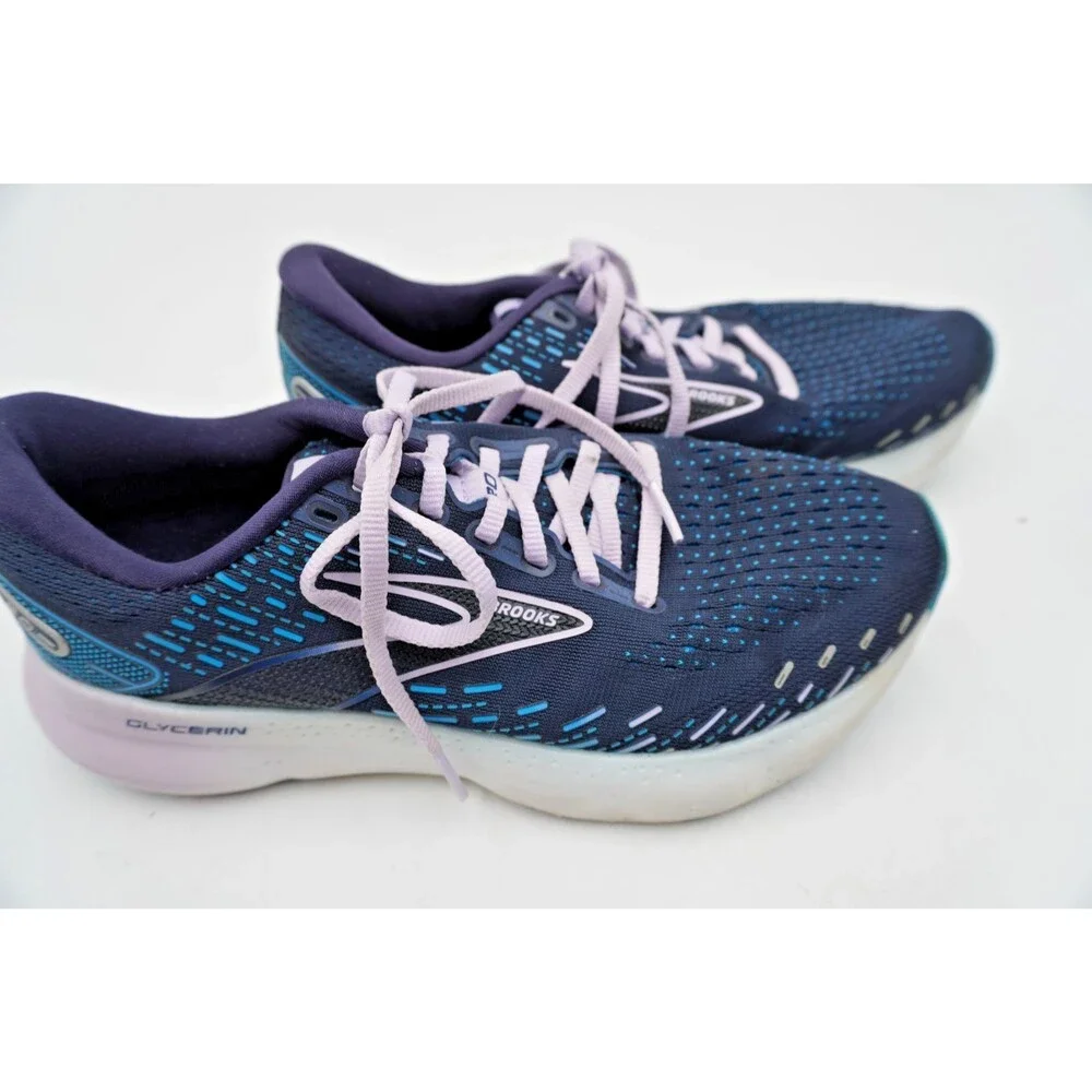 Brooks Glycerin 20 Women's Neutral Running Shoes Peacoat/Ocean/Lilac Sz 8MediumB